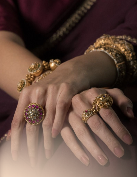 Kundan Polki Rings